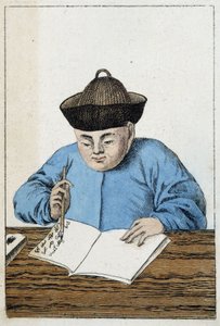 Çinlilerin Günlük Yaşamı: Çinli Bir Yazar. SD. 19. yüzyıl by Unknown artist