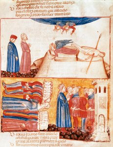 Dante ve Virgil, vahşice ölen insanların ruhlarıyla tanışır. Dante Alighieri