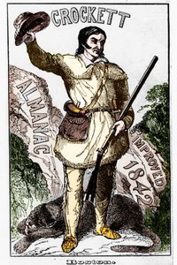 David Crockett (1786-1836), Amerikalı öncü - Almanak by Unknown artist