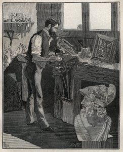 Gümüş eşyaların dekorasyonu: bronz keski. Adolphe BITARD