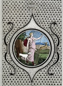 Diane (Artemis) avcısı. 19. yüzyıl gravürü by Unknown artist