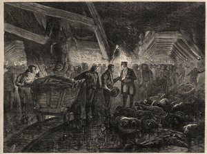 Bessege madenlerinde felaket - MINES DE COAL DE LALLE - Floods by Unknown artist