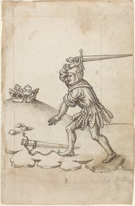 Tacı Kırmayın [fol. 43 recto], c.1512-1515 (serilmiş kağıt üzerine kalem ve siyah mürekkep) by Unknown Artist