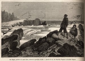 Dr. Hayes, keşif gezisinin amacı olan Arktik kutbunun serbest denizine varır ve Amerikan yıldız bayrağını diker. 1860-1862