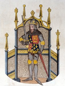 Edward III (1312-1377), İngiltere Kralı 19. yüzyılın başından itibaren gravür by Unknown artist