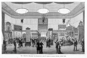 Elektrik Sergisi: elektrik ışığıyla aydınlatılan XV odasına genel bakış, Jaspar sistemi - “” La Nature”” by Unknown artist