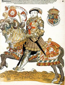 İngiliz Kralı Henry VIII at sırtında gösteriliyor, Sanatçı bilinmiyor, Riijksmueum, Amsterdam by Unknown artist