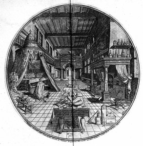 "Ebedi Bilgelik Amfitiyatrosu" gravürü. (Sonsuz bilgeliğin amfi tiyatrosu) (Hamburg: n.n. by Unknown artist