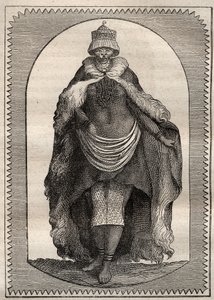 Anders Sparrman (1748-1820) tarafından Güney Afrika topraklarının içlerine sefer (1775): bir hottentote (kadın Khoikhoi) - “” 18. yüzyılın Büyük Denizcileri” nden alınan çizim by Unknown artist