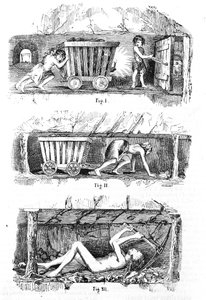 İngiliz kömür madenlerinde çocuk emeğinin sömürülmesi by Unknown artist