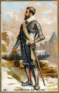 François de Guise (1519 - 1563). 19. yüzyıl kromolitografisi. by Unknown artist