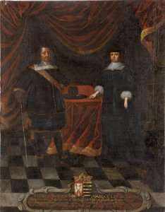 Holstein Gottorp Frederic III ve Marie Elisabeth de Saxe - Holstein-Gottorp Dükü Frederick III (1597-1659) ve Düşes Marie Elisabeth (1610-1684), Anonim. Tuval üzerine yağlıboya. Boyut: 103,5x79,5 cm. Ulusal Müze Stockholm by Unknown artist