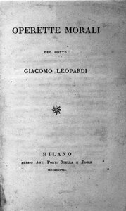 İtalyan şair Giacomo Leopardi