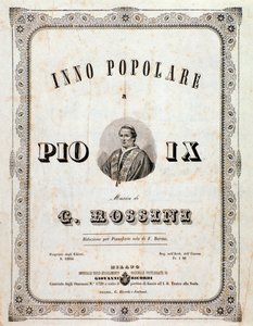 Müziğin ön yüzü Gioacchino Rossini