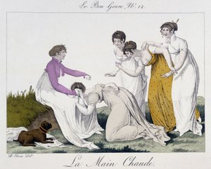 Sıcak elin oyunu - “” The Good Genre””, No. 12, 19. yüzyılın başlarında by Unknown artist