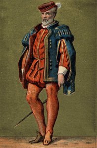 Gaspard de Coligny (1519-1572), Fransa Amirali. by Unknown artist