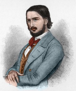 Georg Friedrich Rudolph Theodor Herwegh (1817-1875) Alman şair, devrimci ve çevirmen. by Unknown artist