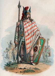 Germain şefi (Alman barbarları). Theodore Juste (1818-1888) tarafından “İlkel zamanlardan Leopold I saltanatının sonuna kadar Histoire de Belgique”de 1868