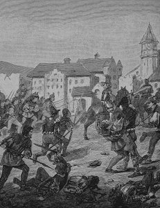 Alman Köylü Savaşı (1524-1526): Weinsberg#39;in Fırtınası by Unknown artist