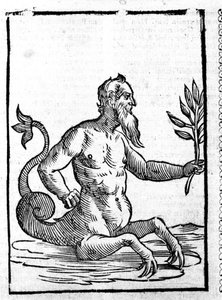Denizde yaşamasına izin verecek sihirli çimenli Glaucos - Mythologiae sive descriptionum fablerum de Natalis Comitis