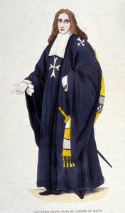 Büyük Şövalye - 19. yüzyıl gravür Malta Nişanı Haçı by Unknown artist