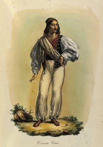 18. yüzyılın Yunan korsanı. by Unknown artist