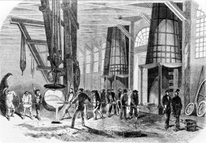 1885 yılında Grenelle dökümhanesi. by Unknown artist