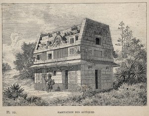 Habitation des Asteques (Aztekler) (Azteklerin ome