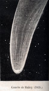Halley kuyruklu yıldızı 1835 - 1867 civarında gravür by Unknown artist