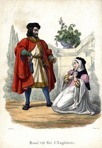 Henri VIII (1491 - 1547) ve Anne de Boleyn (Anna veya Ann Bolin ve Anne Bullen) by Unknown artist