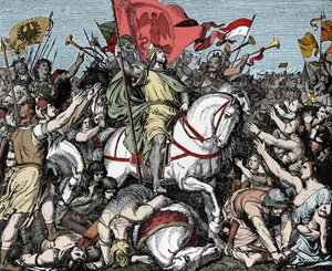 Fowler Henry Doğu Francia Kralı ilan edildi - Germania Henry I (veya Oiseleur Henry olarak bilinen Saksonya, 876-936) 919