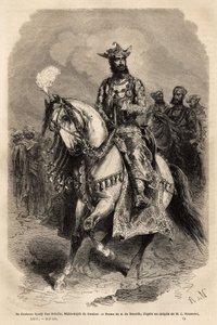 Ekselansları Syadji Rao Scindia (1846-1886), Gwalior Mihracesi (bugünkü Madhya Pradesh). Gravür dökün illustrrer l