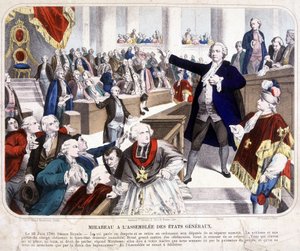 Honore Gabriel (Honore-Gabriel) Riqueti, Mirabeau Kontu (1749-1791) États Génales
