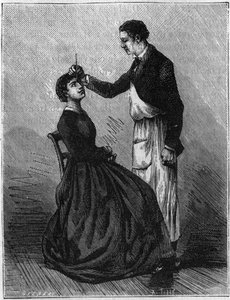Hipnotizma fenomeni: Kalem tutucunun iki göz arasına sabitlenmesiyle oluşturulan hipnotizmadır. 1881
