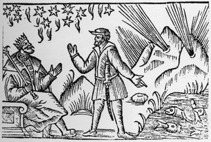 Ichthyomancia: balık hareketi ile kehanet - Olaus Magnus, Roma 1555 tarafından “Historia de Gentibus Septentrionalibus” (Kuzey halklarının Tarihi) içinde by Unknown artist