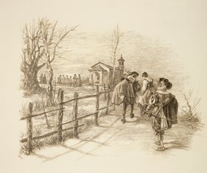 Alessandro Manzoni'nin Nişanlı romanı için illüstrasyon by Unknown artist