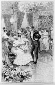 Stendhal'in “Le Rouge et le Noir” çizimi. 19. yüzyılın sonundan gravür. by Unknown artist