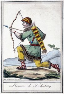 19. yüzyılda bir Rus avcısının (Tschutsky) çizimi. by Unknown artist