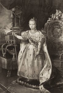 Isabella II (1830-1904). İspanya Kraliçesi (gravür) by Unknown artist
