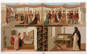 15. yüzyılın İtalyan kostümleri. A. Racinet