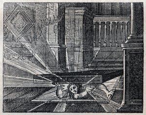 İtalyan atasözleri: Verita non pua star sepolta - Gerçek gömülü kalamaz. 19. yüzyıl gravürü by Unknown artist