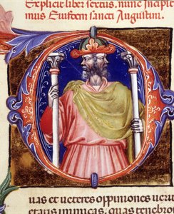 Janus, Roma tanrısı, iki karşıt yüz - 15. yüzyılın başlarında Saint Augustine