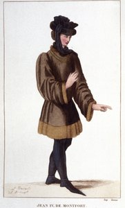 Jean de Montfort (1293-1345). Haklarını savunurken, Brittany