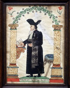 Yahudi halk sanatı: Bir hahamın temsili by Unknown artist