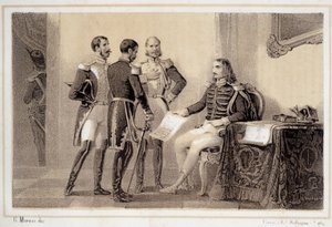 Programı İtalyanlara sunan Joachim Murat (1767-1815) - “” Storia d