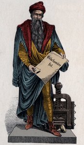Johann Gutenberg, Alman yazıcı ve kuyumcu by Unknown artist