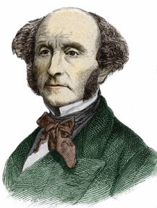 John Stuart Mill (1806 - 1873), İngiliz filozof ve ekonomist. by Unknown artist