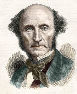 John Stuart Mill (1806 - 1873), İngiliz filozof ve ekonomist. by Unknown artist
