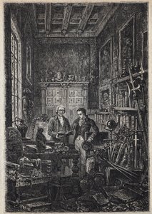 Jonathan Oldenbuck - (Antikacı Azizlerinin Azizi) - "Antikacı" romanı için 19. yüzyıl illüstrasyonu by Unknown artist