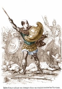 Julius Caesar birliklerini Nerviens